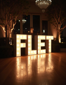 Letras Caixa para Eventos Personalizando Seu Espaço - FLETSIGN - Cenografia & Retail Media - FLETSIGN - Cenografia & Retail Media